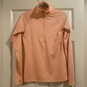 Under Armour quarter zip. Light orange. Medium.